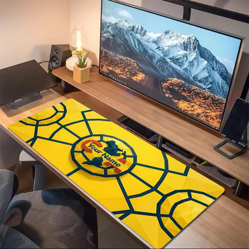 Club America Custom Name Large Size Mouse Pad Large Gaming Table Cushion Non-slip Laptop Tablet Big Mousepad XXL Mat Mini PC Playmat With Lock edge