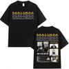 Rapper MALUMA 2026 Album Grafik T-Shirt Herren Damen Hip Hop Retro Stil Kurzarm T-Shirt Mode T-Shirts Streetwear