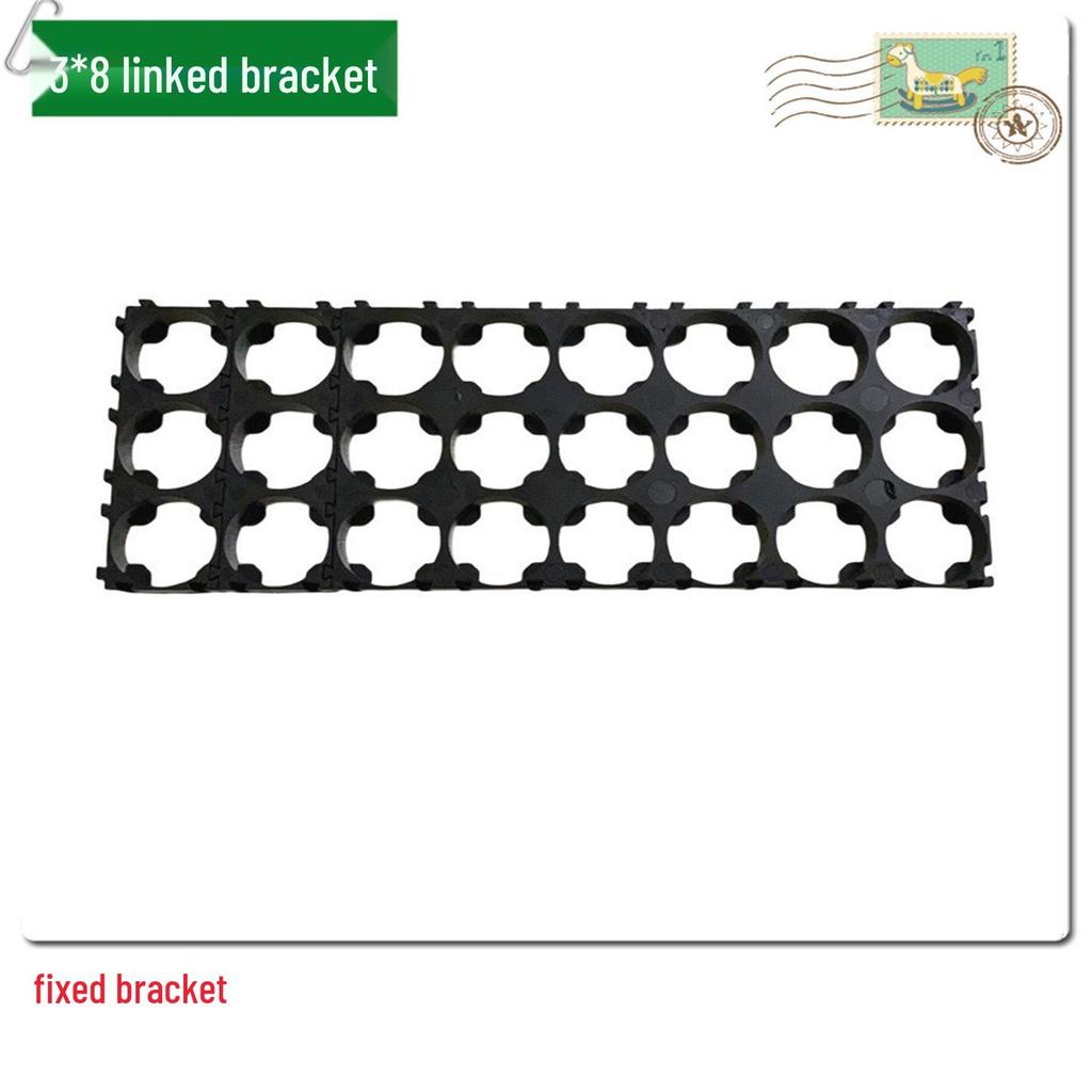 18650 Lithium Battery Pack Bracket for 1-6 Cells, 18.4mm Holes