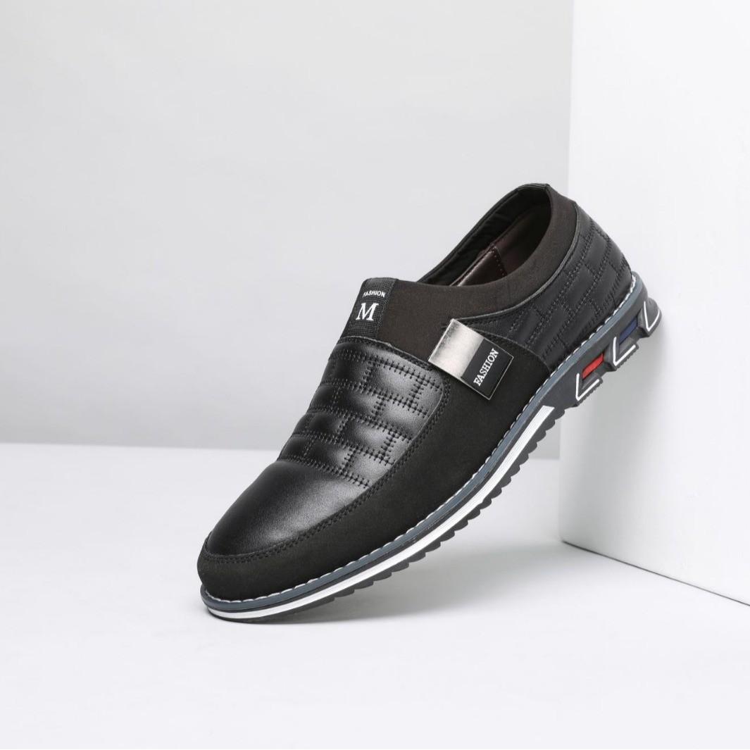 

Импортная торговля, новые мужские туфли, бахилы с одной педалью, дышащие и универсальные, мужские деловые повседневные туфли, мокасины, размер 50 38 чёрный