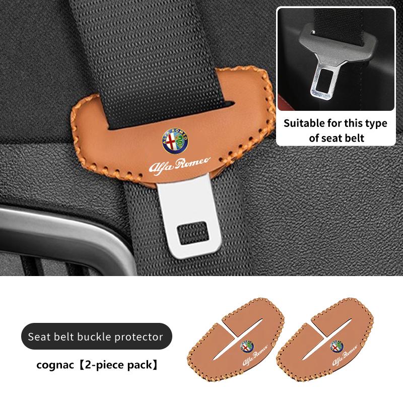 For Alfa Romeo Car Seatbelt Buckle Cover Protector Cover Anti-scratch Cover GT Stelvio F1 Brera Volante Tonale Gloria Disco def789