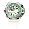 Mazzucato RIM Scuba Biało-Zielony Dwustronny Podwójna Tarcza Automatyczny SUB07-WH802 100M Zegarek Męski