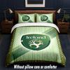 Ireland Rugby Design Bed Bedding Set 1 Duvet Cover + 2 Pillowcases Soft Breathable Household Bed Linens
