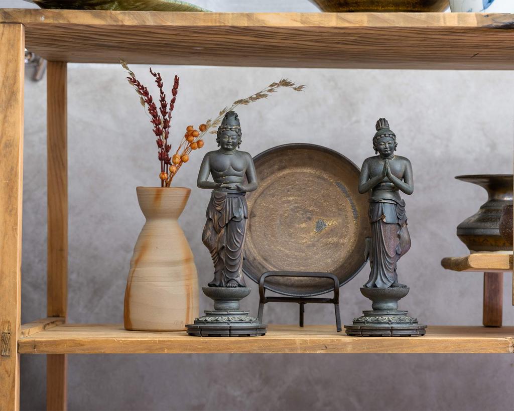 ISM TanaCOCORO Kannon Bodhisattva Seishi Bodhisattva of Statue Figure National Treasure ISM Bosatsu Seishi tc3746 [Palm] & (Set 2)_Buddha (Kannon