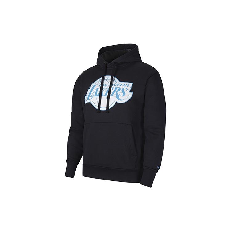 Nike NBA City Edition Logo Fleece Casual Sports Pullover Los Angeles Lakers Black Men s CN2547-010 M
