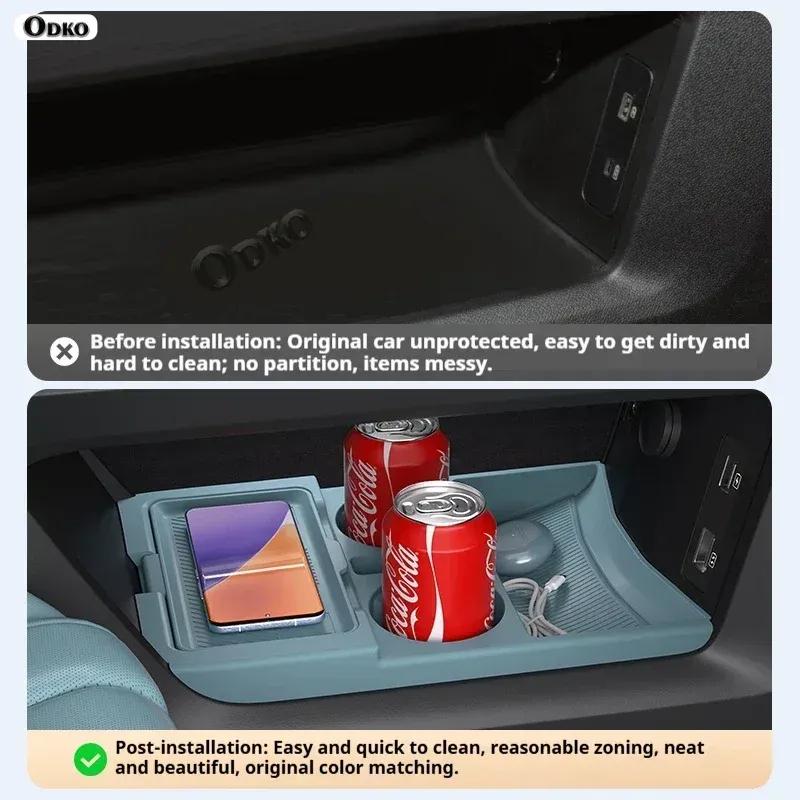 Silicone Storage Box 2025 FOR Jetour Freelander Center Console Modification Anti-slip Pad Accessories Organizer Decoration