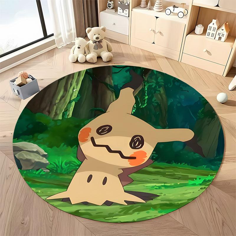 17 Styles Pokemon Cards Print Round Carpet Bedroom LivingRoom Mat Sofa Home Children's Room Decor Rug Free Shipping Holiday Gift