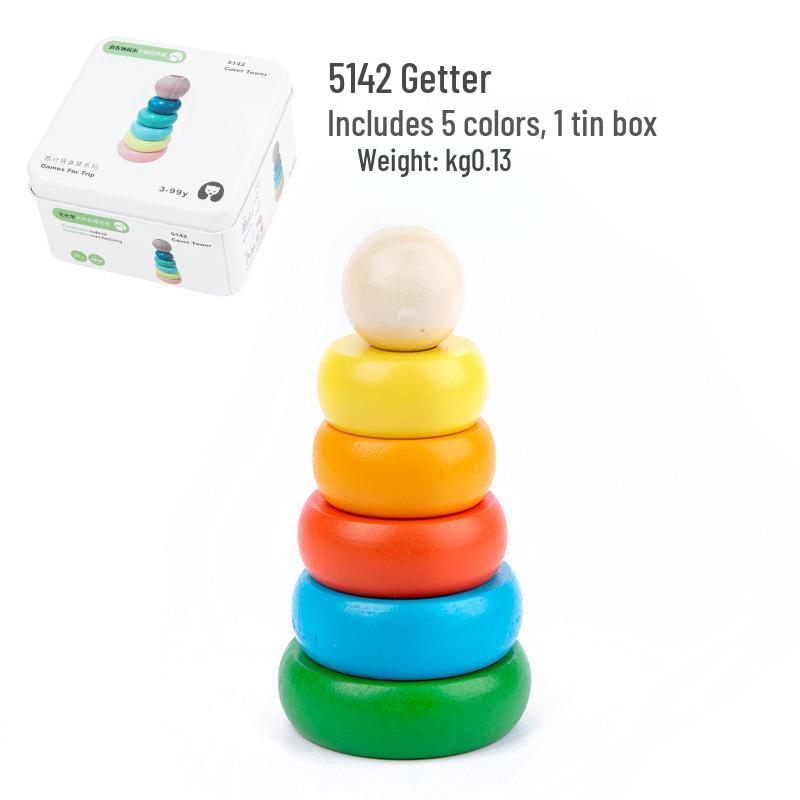 Portable Educational Travel Kit: Kindergarten Building Blocks & Magic Cube Puzzle Toy