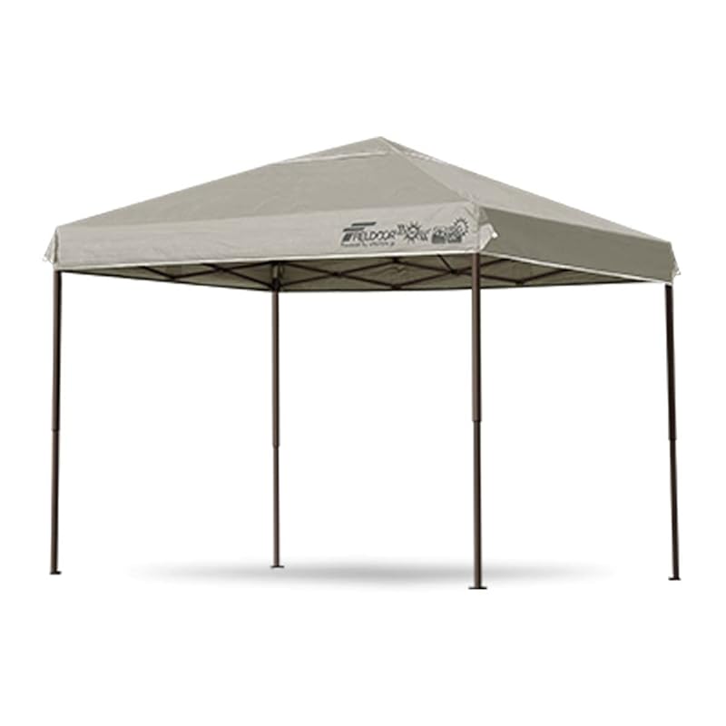 

FIELDOOR Easy to assemble!! 2.7×1.8m one touch tarp tent steel frame [Light beige/enhanced version] 1 space x 1.5 space 1.5 tsubo Increased number of