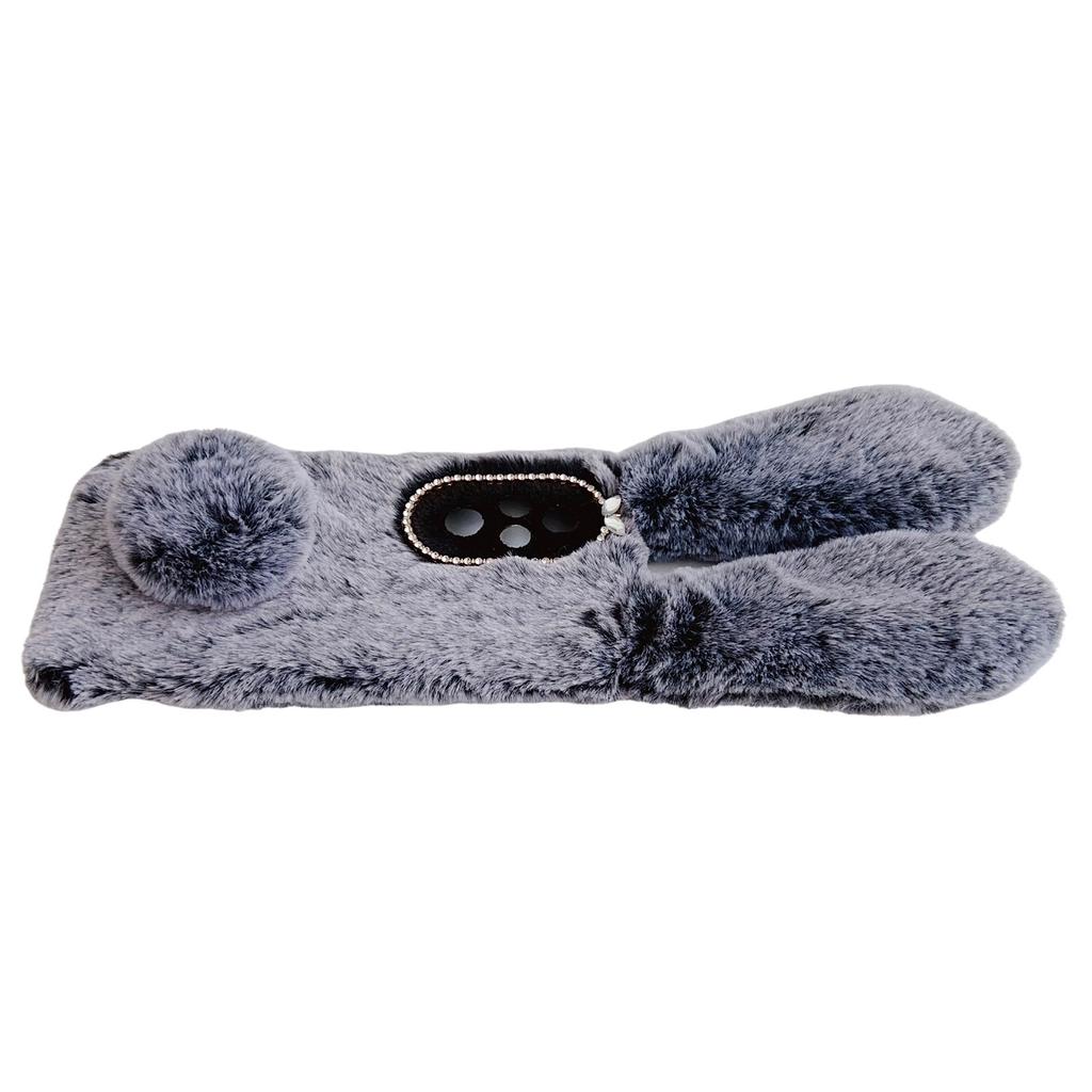 For Honor 200 Pro 5G Case Anti-Drop Bunny Ears Furry Soft TPU Phone Cover