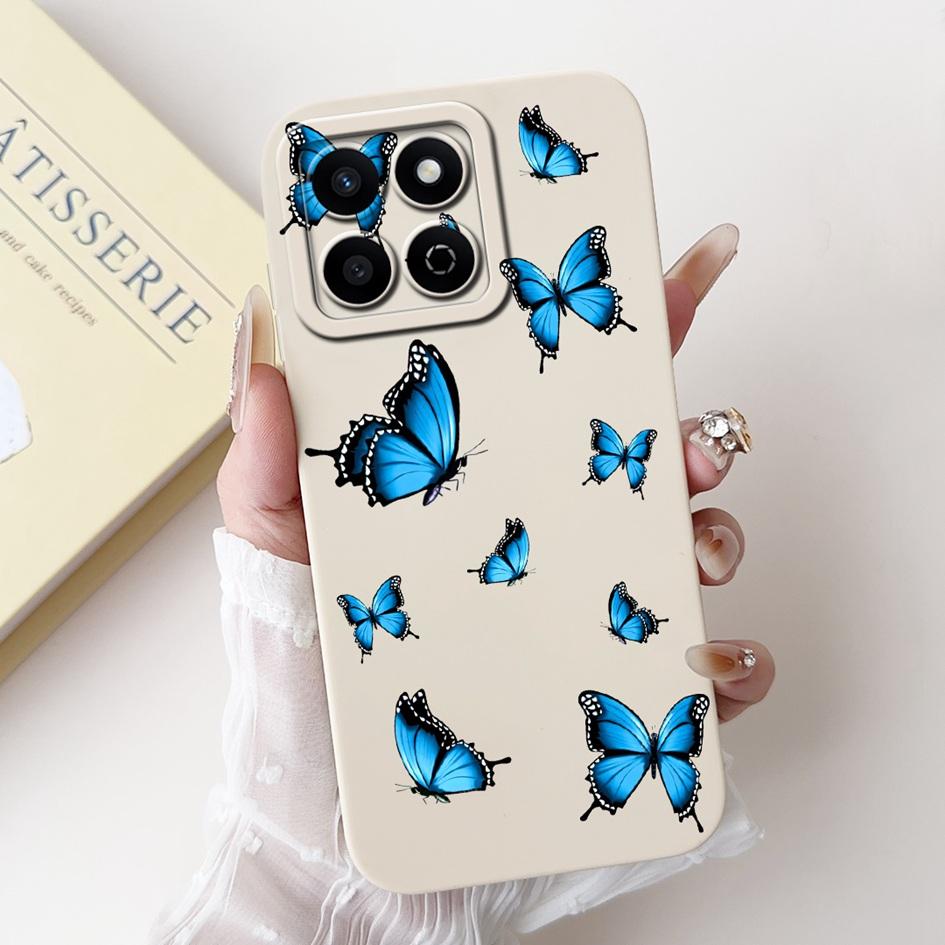 For Honor X7c 4G Case ALT-LX2 Shockproof Cover Sweet Girls Love Heart Soft Liquid Silicone Phone Cases For Honor 200 Smart Coque