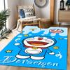 Doraemon Heart Adventure Themed Anti-Slip Rugs - Polyester Home Decor, Suitable for Bedrooms, Living Rooms, Doorways, Studios, and Decorations