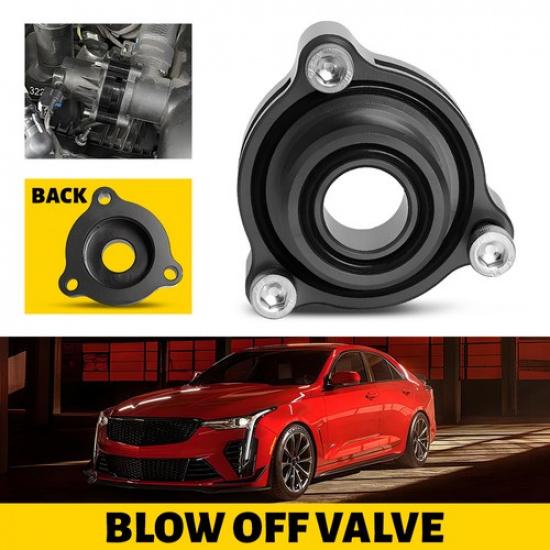 Black/Red Blow Off Adapter Valve Set For CT4 Cadillac Silverado Sierra 2.7 Turbo