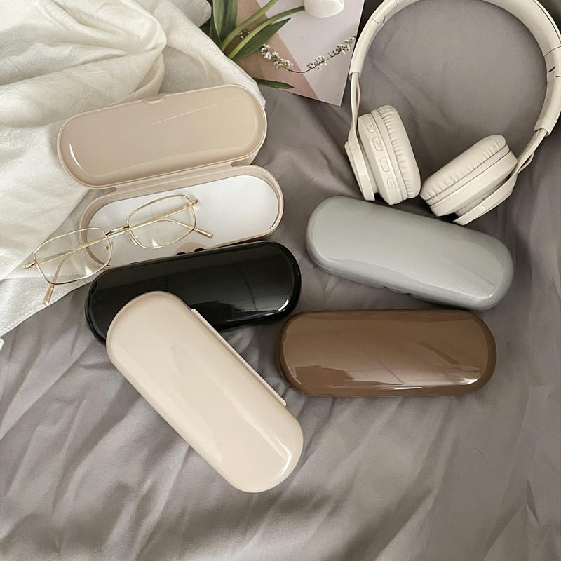 1pc Elegant Simple Reading Glasses Case Large Capacity Plastic Sunglasses Storage Box Protective Eyewear for Men Women