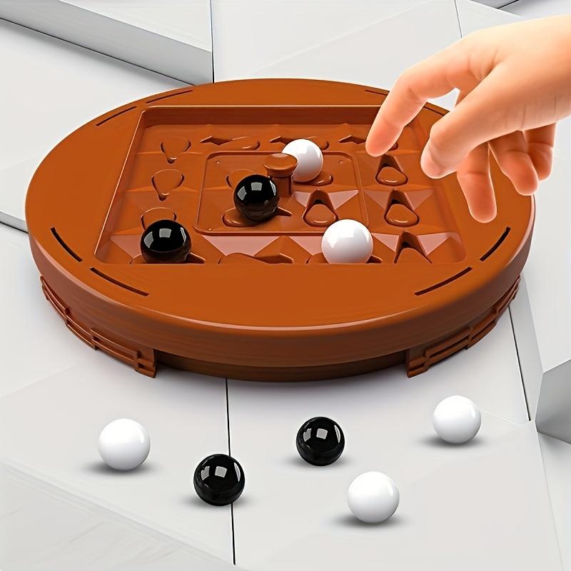 Logic Chess Track Game Educational Toy, Track Chess Game, Four In A Row Game, Fun Table Top 2 Players Puzzle Board Game Set