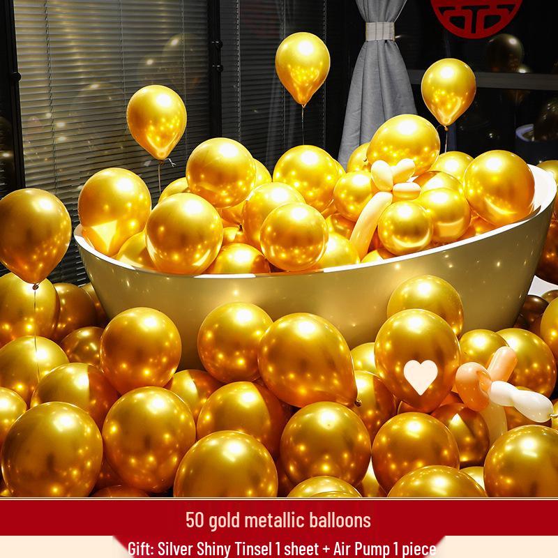 Da Li Red Wedding Balloons - Engagement & Wedding Decoration Supplies with Double Happiness Theme
