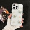 Butterfly Flower Glitter Mobile Phone Case For Iphone17Promax Epoxy Apple 14Plus Soft Case 16 Women'S Models