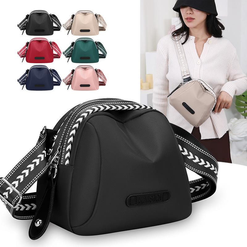 Women's Shoulder Bag Solid Color Crossbody Bag Water-Repellent Oxford Bag