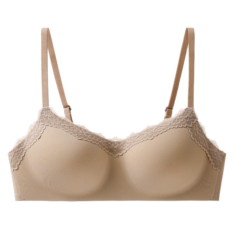 Cloud Lace Push-up Lingerie: Soft, Breathable, Wire-free Bra for Small Busts - Sexy & Comfortable.