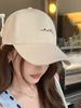 65cm Cross Embroidery  Baseball Cap Women Versatile Face Casual Soft Top Sun Baseball Cap men