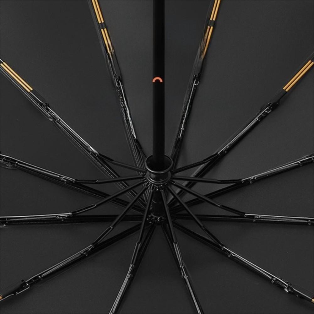 Solid Color Reinforced 24-Bone Umbrella Large Anti-UV Sunscreen Umbrella Summer