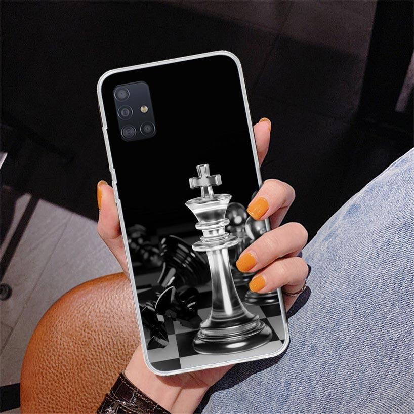 Wettkampf-Schachspiel Handyhülle Für Samsung Galaxy A52 A32 A22 A12 A51 A31 A50S A30S A20S A10S Note 20 Ultra 10 Plus S10 A72 A