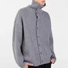 Cardigan Rétro Lâche pour Homme - Couleur Unie, Style Automne/Hiver