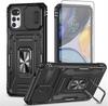 Hülle für Motorola Moto G22 / E32 / E32s ARMOR SLIDE STOßFEST + 9H GLAS