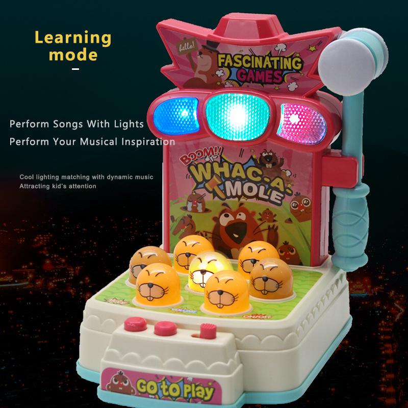 Cross-Border English Whac-A-Mole Electric Early Education Interactive Toy for Babies and Children