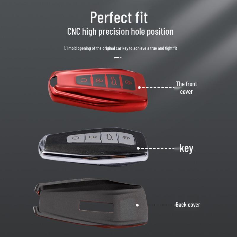Geely Key Case: Protective Shell for Emgrand, Boyue, Bin Yue, GL, Vision X6, Bin Rui, Borui Models