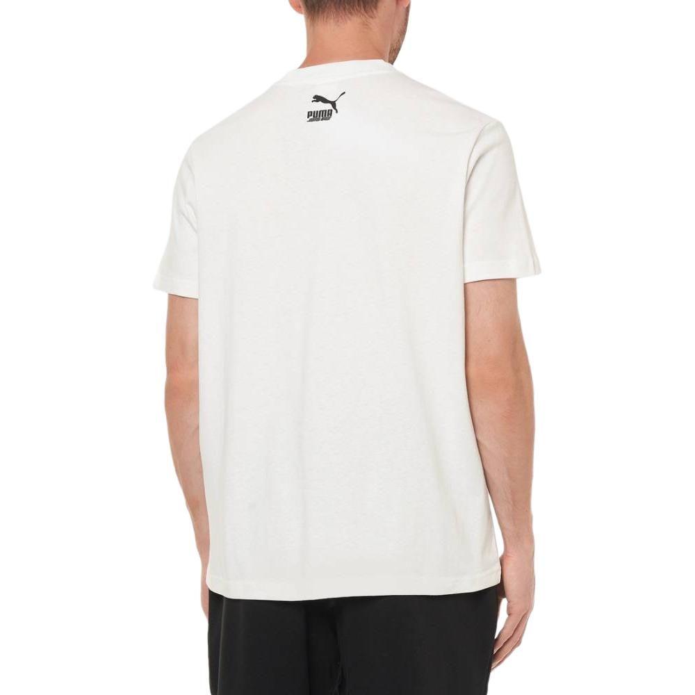 PUMA X Santa Cruz T Shirts Men's White Crew Neck Moderate Straight Fit 532243-02