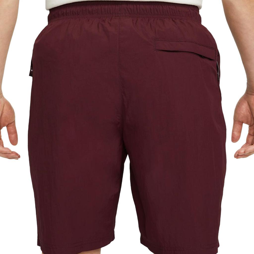 Nike Solo Swoosh Vävda Löparshorts Herr Underdelar Night-Maroon DX0750-681
