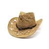 Hollow Edge Jazz Hat Western Cowboy Straw Hat Men'S Summer Vacation Beach Hat Children British