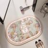 Diatom Mud Mat Bath Area Non-slip Cushion Rural Home Toilet Entry Entry Quick Drying Soft Carpet Foot Mat Moisture-wicking