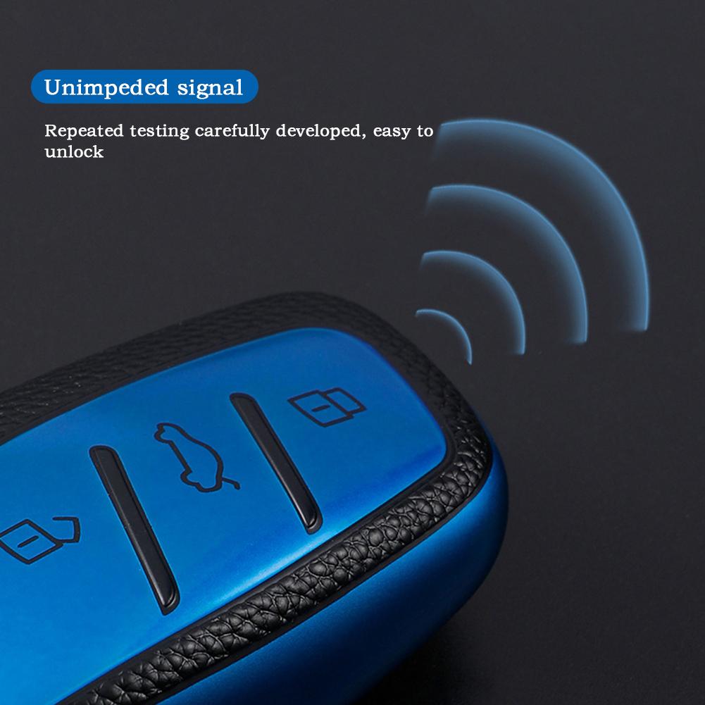 New TPU Leather Car Key Cover Case For Roewe RX5 I5 I6 RX3 RX8 ERX5 Key Cover Bag Keychain Protector Cover For MG ZS EV MG6 EZS