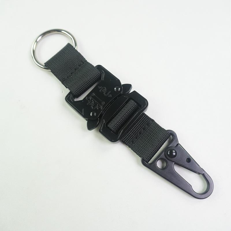 Alloy Cobra Buckle Tactical Keychain Hook for Outdoor Sports