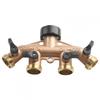 Splitter Connector 3/4 Inch Brass For Garden Hoses
