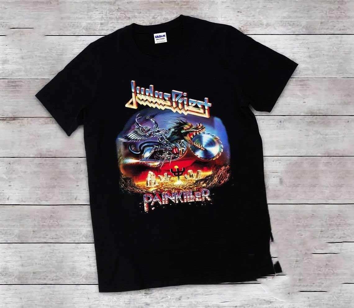 

Judas Priest Painkiller Rare T Shirt Mens Womens Tees Top Black Men S M L 234XL A188 3XL