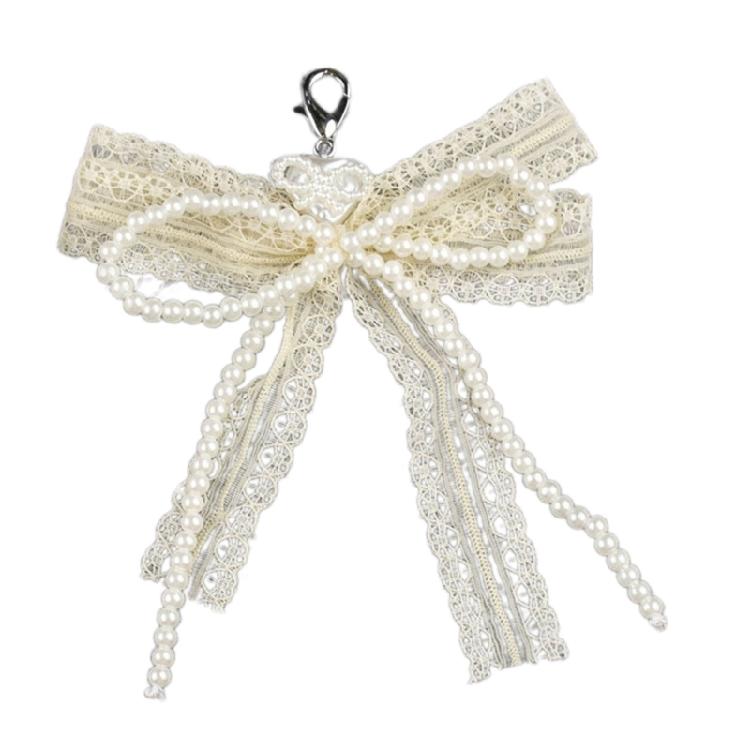 Lace Bowknot Shoe Jewelry for Sneakers Shoelaces Charm Detachable Shoe Clip with Faux Pearls Footwear Accessories