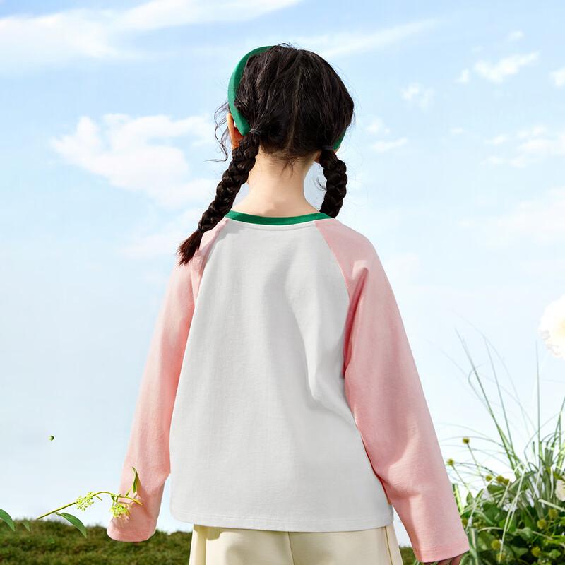 Girls' Pure Cotton Playful Print Long-Sleeve T-Shirt