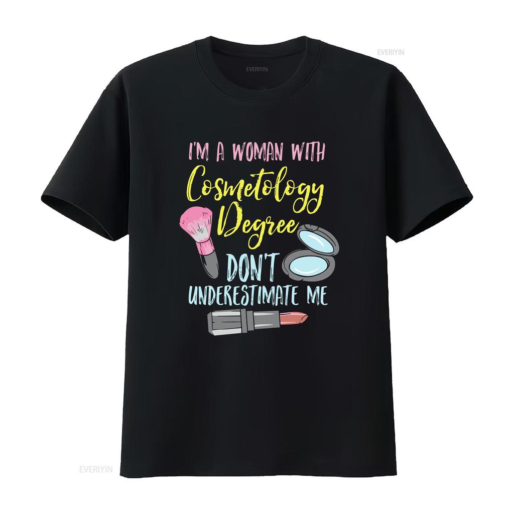 CosmetologisT T Shirt Esthetician Makeup ArtisT Cosmetology Degree Vintage Washed Soft Designer Clothes Casual Stylish