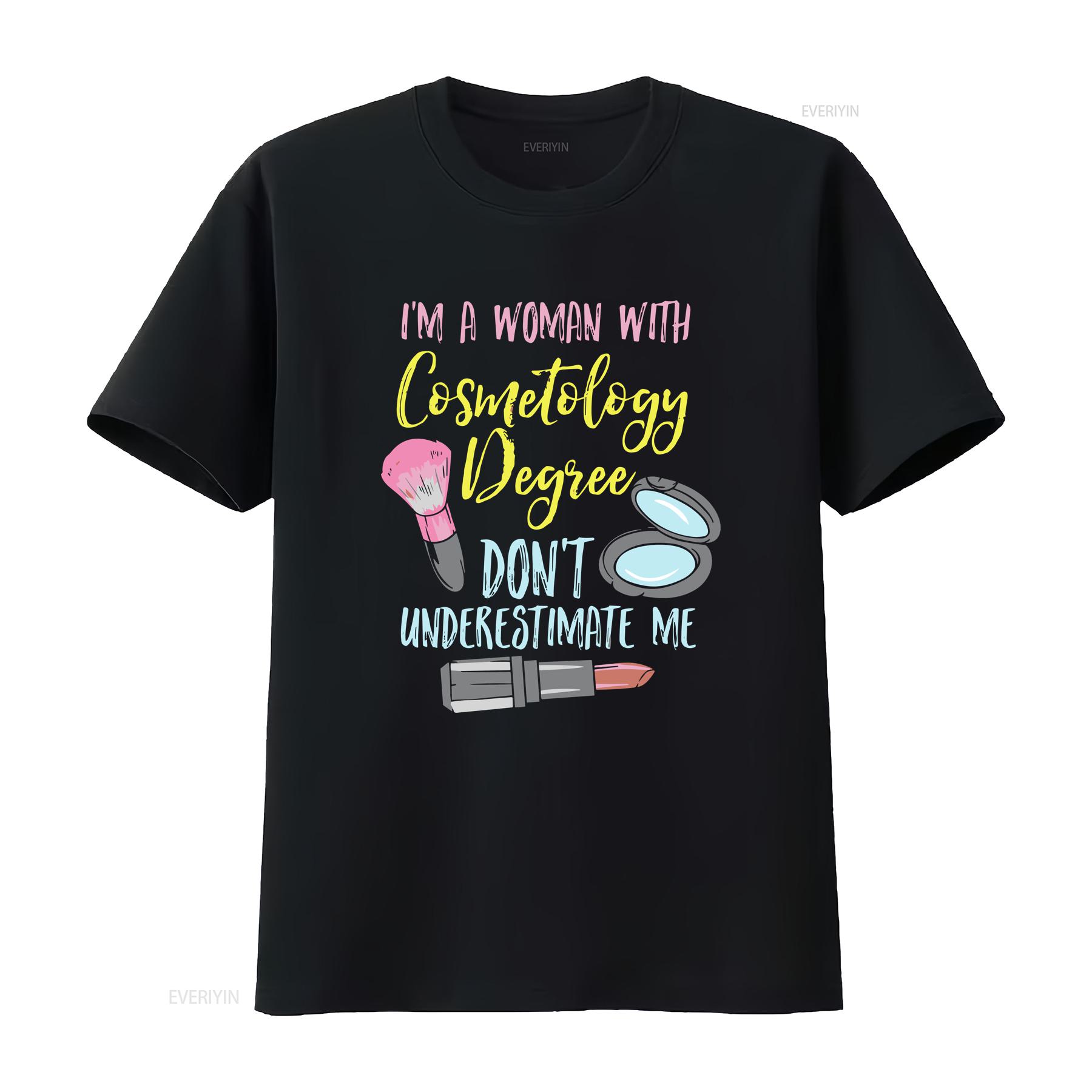 

CosmetologisT T Shirt Esthetician Makeup ArtisT Cosmetology Degree vintage Washed Soft designer clothes Casual Stylish 4XL