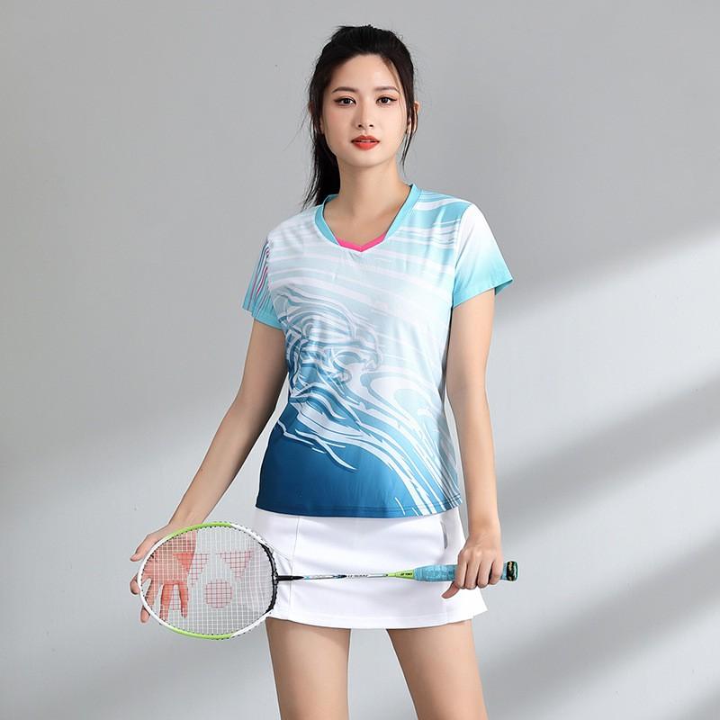 Quick-Dry Breathable Badminton Sport Set Unisex Short Sleeve Top Shorts Tennis Pickleball Running Gym