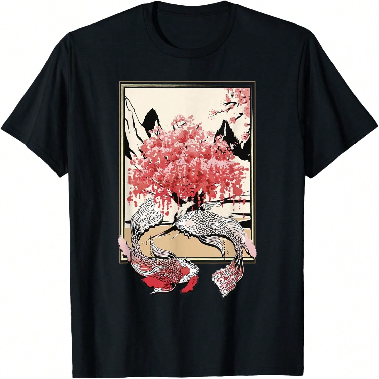 Koi Pond Art Koi Fish Japanese Koi T-Shirt S разноцветный