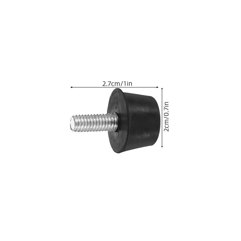 12pcs Leveling Feet Adjustable Rubber Furniture Levelers With M6 Screws Leg Leveler For Table Chair Cabinet Sofa Floor Protector