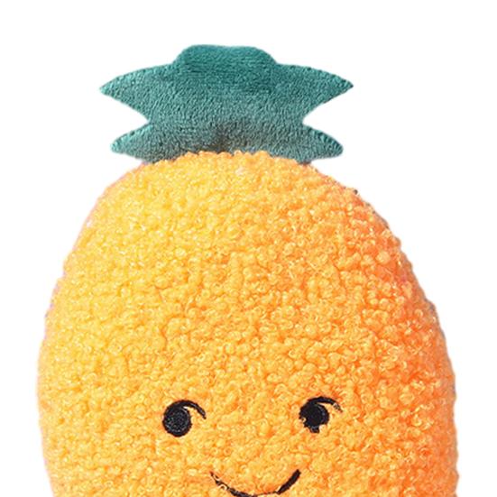 Plush Fruit Dog Toy Bite Resistant Squeaky Chew Avocado Mango Watermelon Pineapple Plushie Boredom Stress Relief Dog Teething Interactive