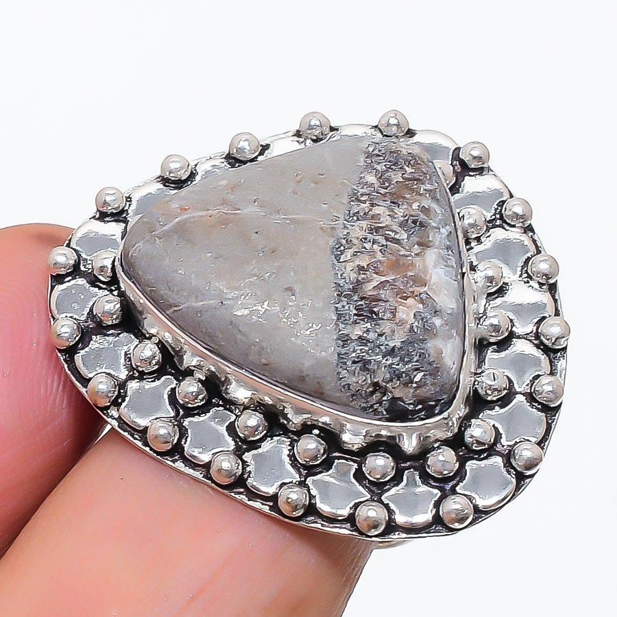 Septerian Stone Gemstone 925 Sterling Silver Jewelry Ring Size 7