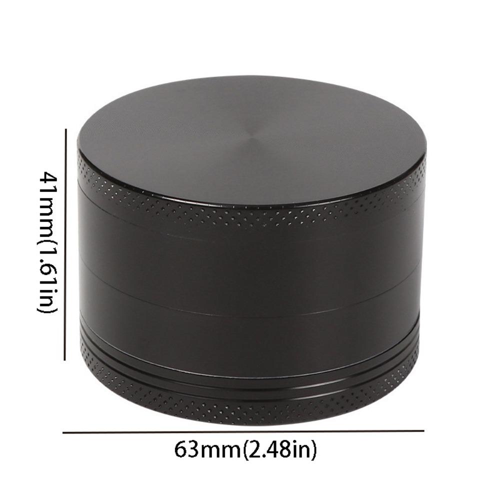 Grinder Zinc Alloy 4-Layer Grinder Non-Stick Coated Pollen Scraper Metal Grinder 40mm Size Portable Grinder Rolling Accessories