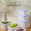 Double-Layer Draining Basket Food Storage Box