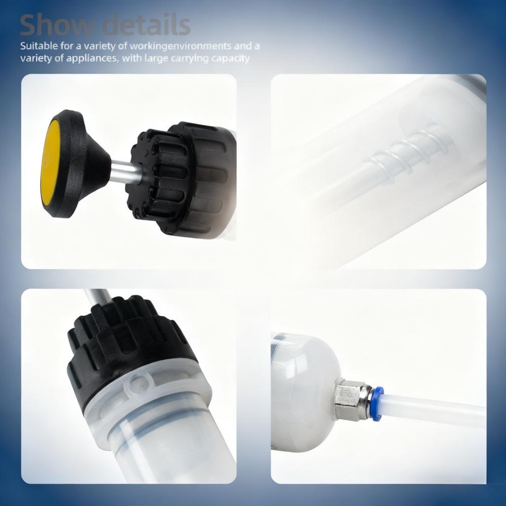 Automotive liquid extraction pump, dual-purpose oil injector&suction device, transmission brake fluid auto-car maintenance tool